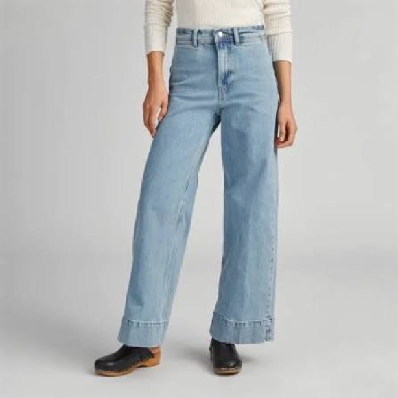 Everlane Denim - Everlane High Rise Wide Leg Mariner Jean